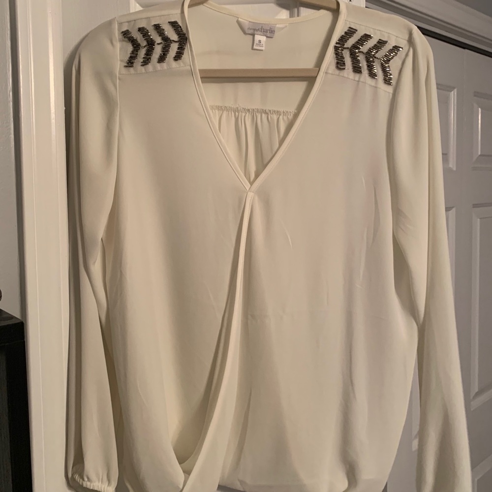 Charming Charlie’s white blouse